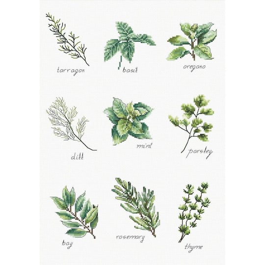 Luca-s Spices And Herbs Counted Cross Stitch Kit